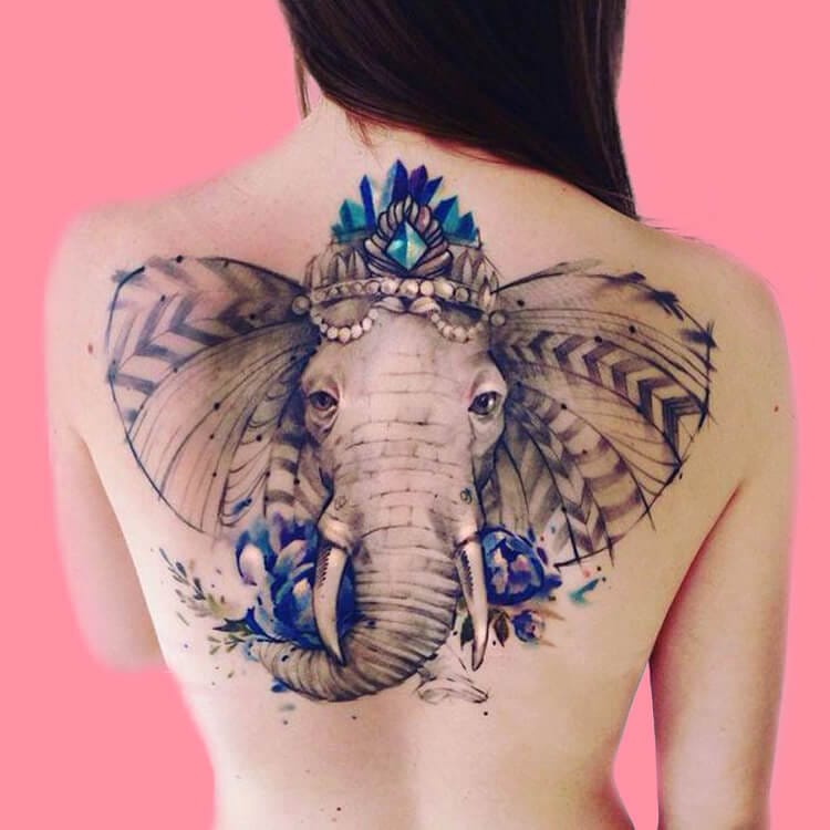 30+ Amazing Animal Back Tattoo designs to try 23